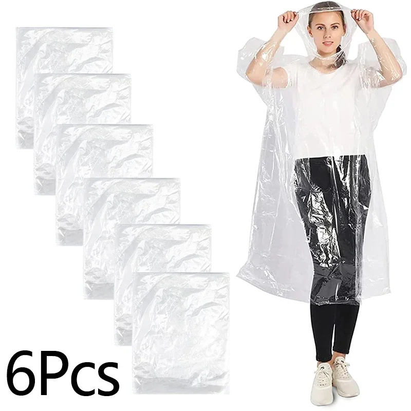 Emergency Poncho Rain - Chubasquero impermeable desechable para exteriores, senderismo,