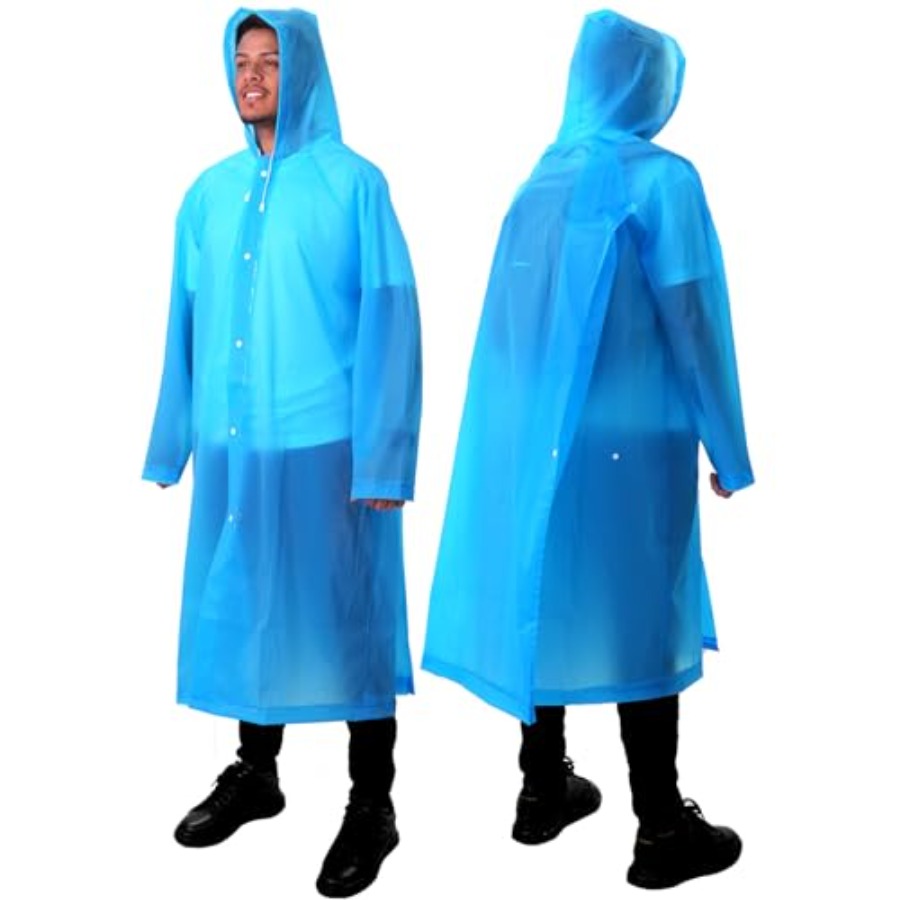 Emergency Poncho Rain - ANYOO Paquete de 2 Ponchos de