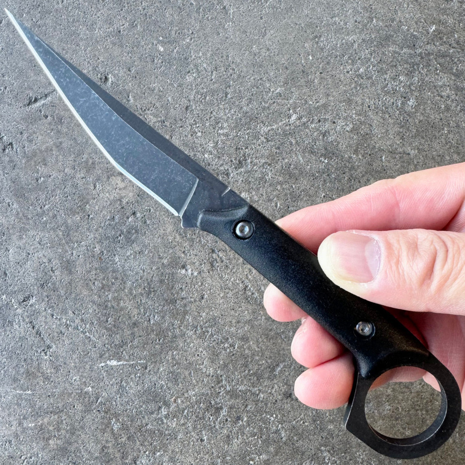 Bushcraft Knife Fixed - Cuchillo de hoja fija negro con