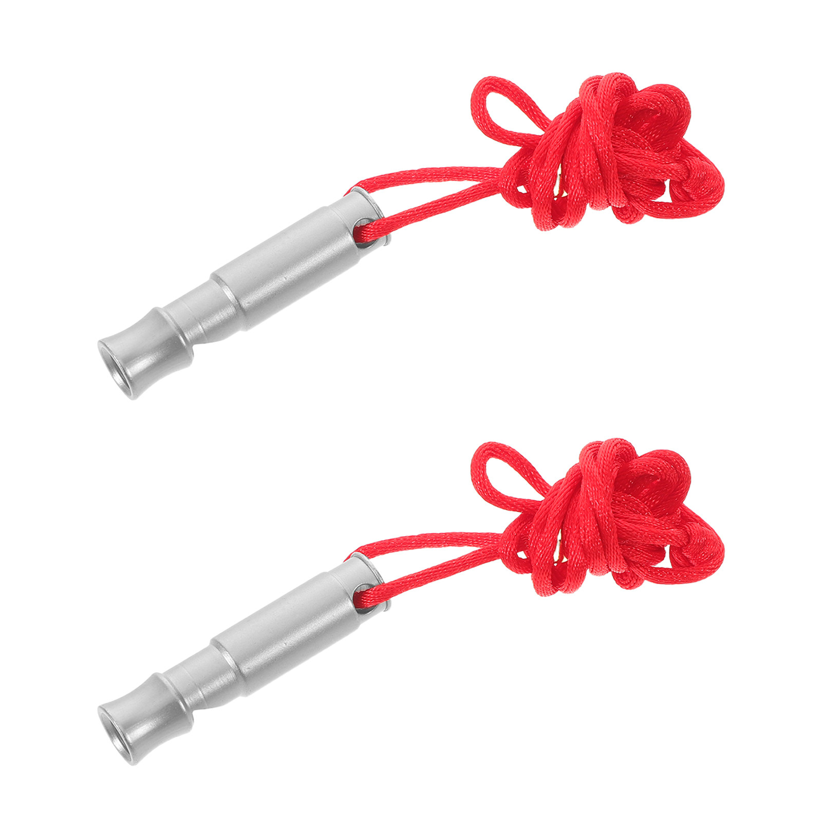 Emergency Whistle Loud - 2 Silbatos de Supervivencia de Acero