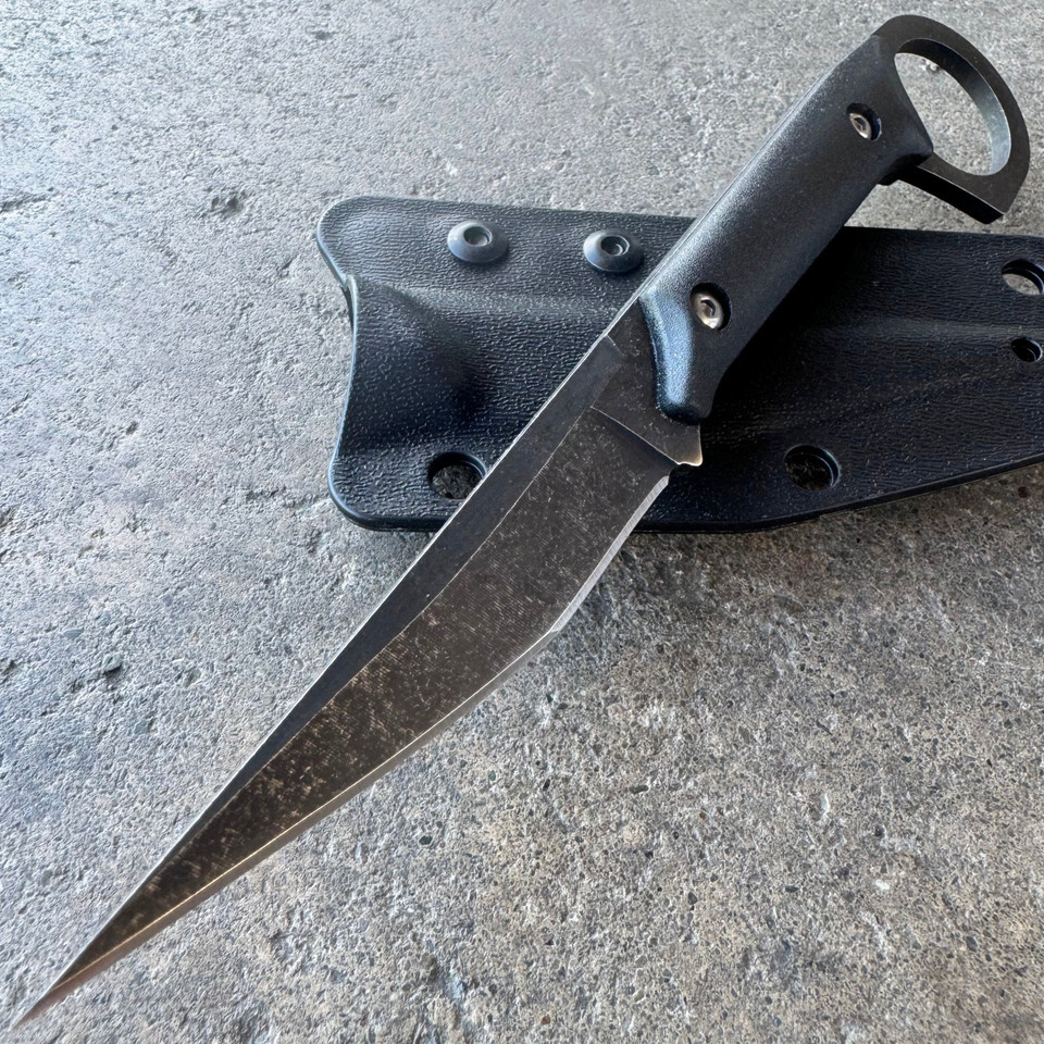Cuchillo de hoja fija negro co - Bushcraft Knife Fixed reseña y precio