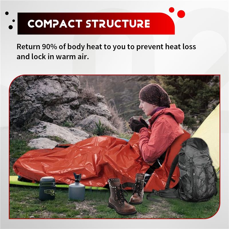 【STOCK】saco de dormir de emerg - Bivy Bag Emergency reseña y precio