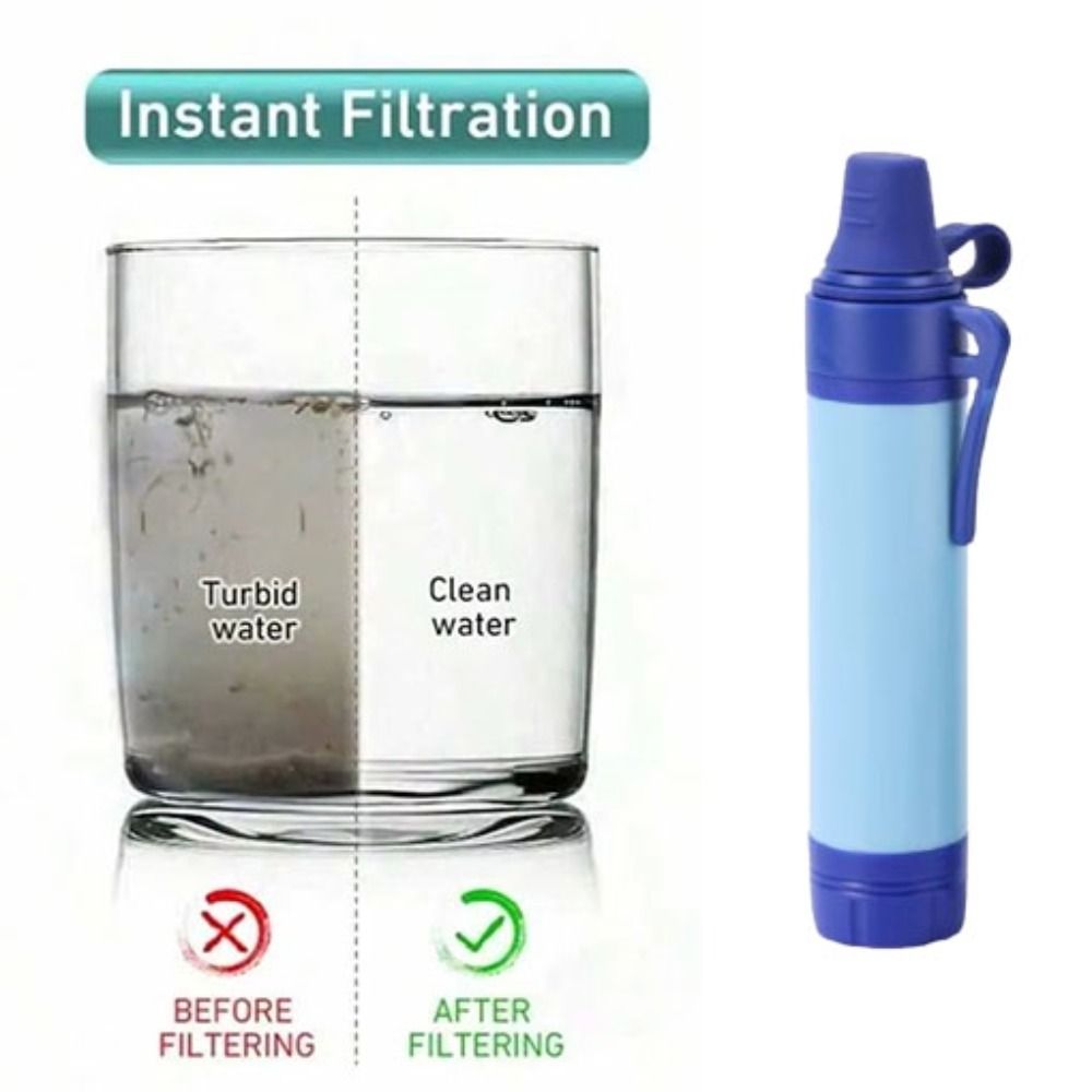 Mini filtro de agua portátil t - Water Purification Straw reseña y precio